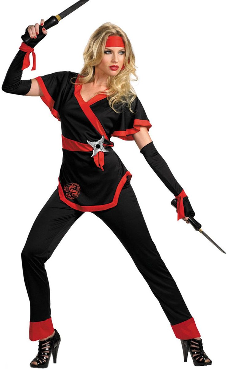 Ninja & Samurai Kostuum | Ms Bill Ninja | Vrouw | Large | Carnaval kostuum | Verkleedkleding